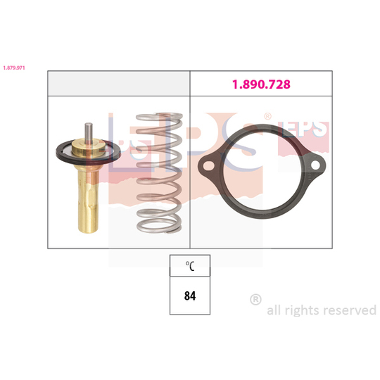 1.879.971 - Termostaatti, jäähdytysneste 