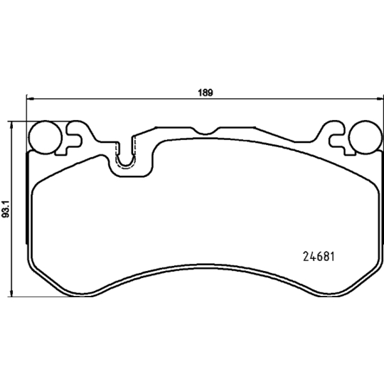 8DB 355 036-461 - Brake Pad Set, disc brake 