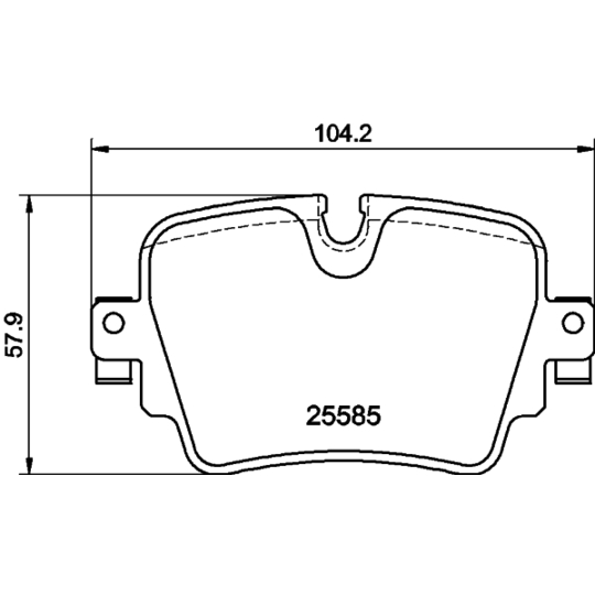 8DB 355 021-161 - Piduriklotsi komplekt,ketaspidur 