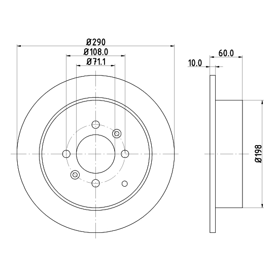 8DD 355 105-231 - Bromsskiva 