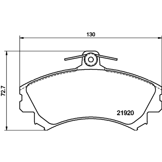 8DB 355 006-701 - Piduriklotsi komplekt,ketaspidur 