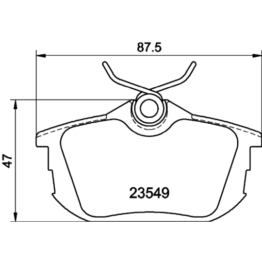 8DB 355 018-271 - Piduriklotsi komplekt,ketaspidur 