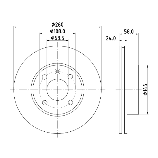 8DD 355 100-721 - Brake Disc 