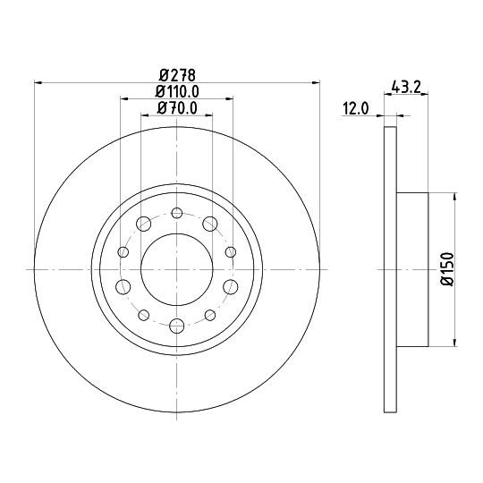 8DD 355 112-541 - Bromsskiva 