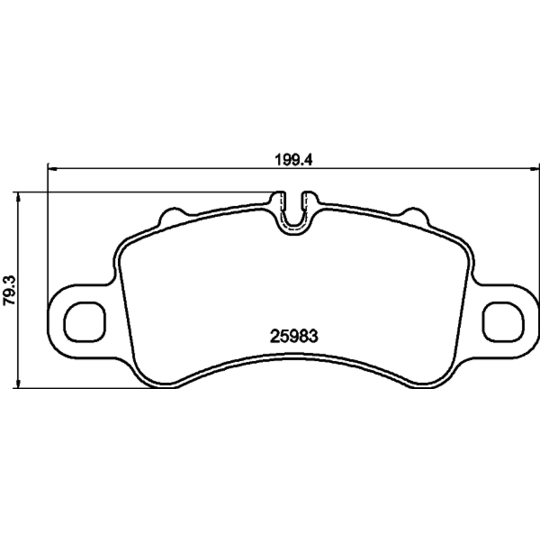 8DB 355 040-771 - Brake Pad Set, disc brake 