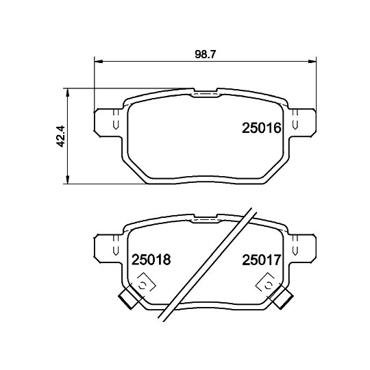 8DB 355 014-991 - Brake Pad Set, disc brake 