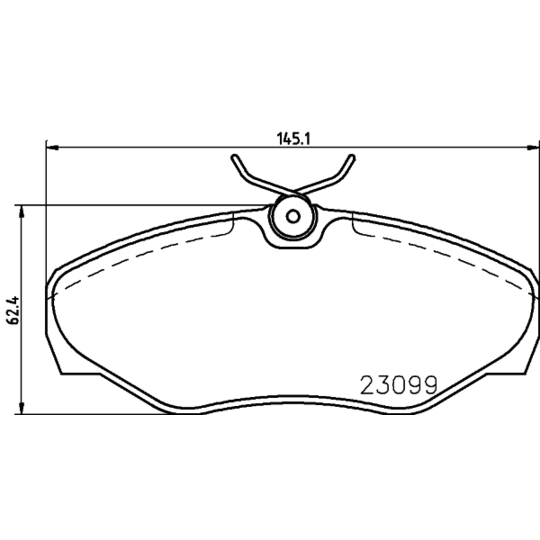 8DB 355 011-091 - Brake Pad Set, disc brake 