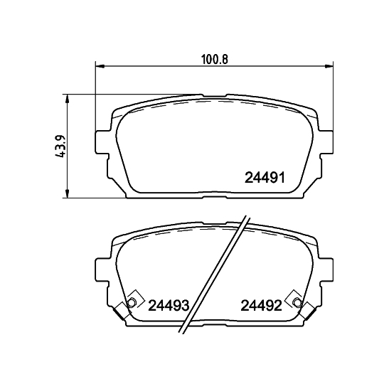 8DB 355 012-971 - Brake Pad Set, disc brake 