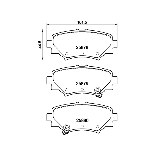 8DB 355 021-411 - Brake Pad Set, disc brake 