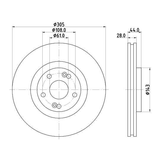 8DD 355 108-461 - Brake Disc 