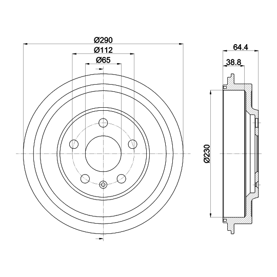 8DT 355 302-561 - Piduritrummel 