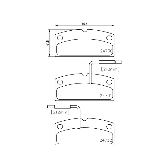 8DB 355 014-171 - Brake Pad Set, disc brake 