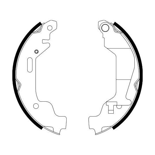 8DB 355 002-451 - Brake Shoe Set 