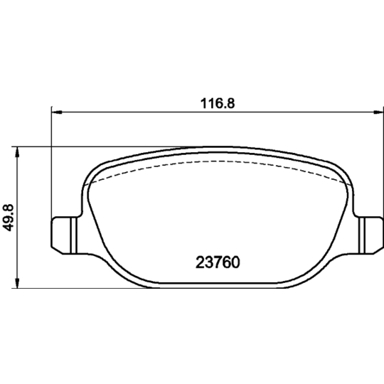 8DB 355 006-741 - Brake Pad Set, disc brake 