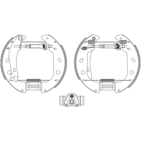 8DB 355 004-471 - Brake Shoe Set 