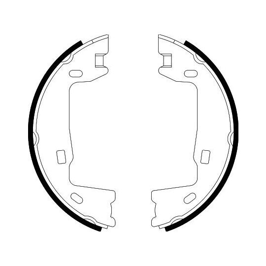 8DA 355 050-321 - Brake Shoe Set, parking brake 