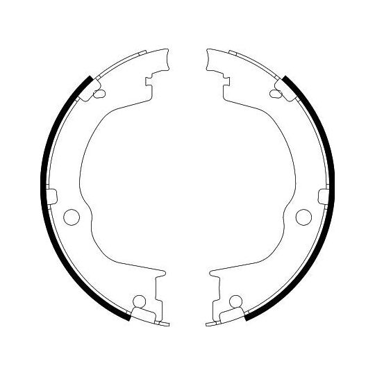 8DA 355 050-791 - Brake Shoe Set, parking brake 