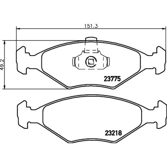 8DB 355 008-511 - Brake Pad Set, disc brake 