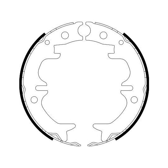 8DA 355 050-521 - Brake Shoe Set, parking brake 