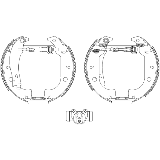 8DB 355 004-071 - Brake Shoe Set 