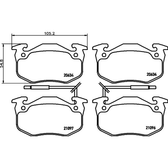 8DB 355 018-941 - Brake Pad Set, disc brake 