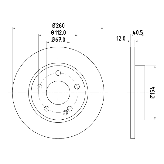 8DD 355 105-971 - Bromsskiva 