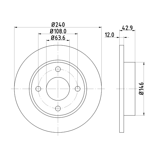 8DD 355 104-631 - Bromsskiva 