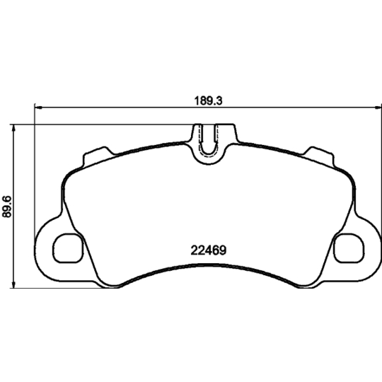 8DB 355 040-761 - Brake Pad Set, disc brake 