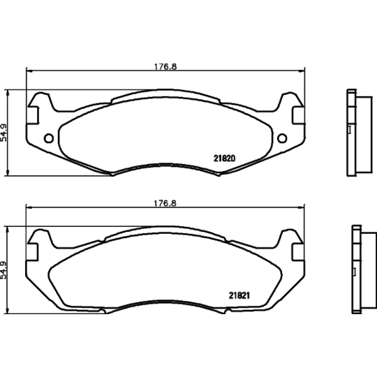 8DB 355 006-371 - Piduriklotsi komplekt,ketaspidur 