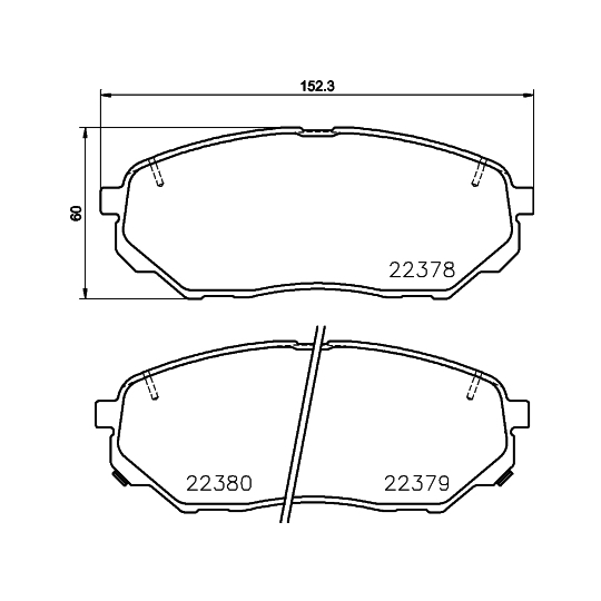 8DB 355 024-901 - Brake Pad Set, disc brake 