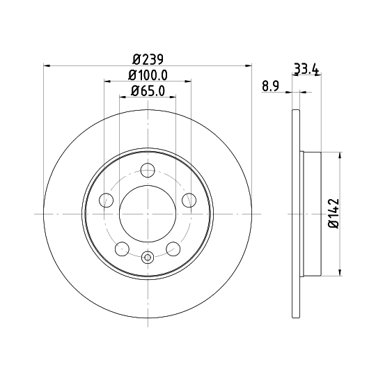 8DD 355 107-461 - Brake Disc 