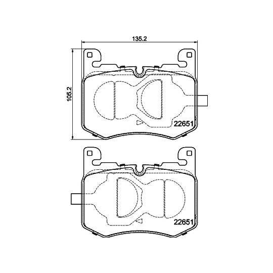 8DB 355 040-641 - Brake Pad Set, disc brake 