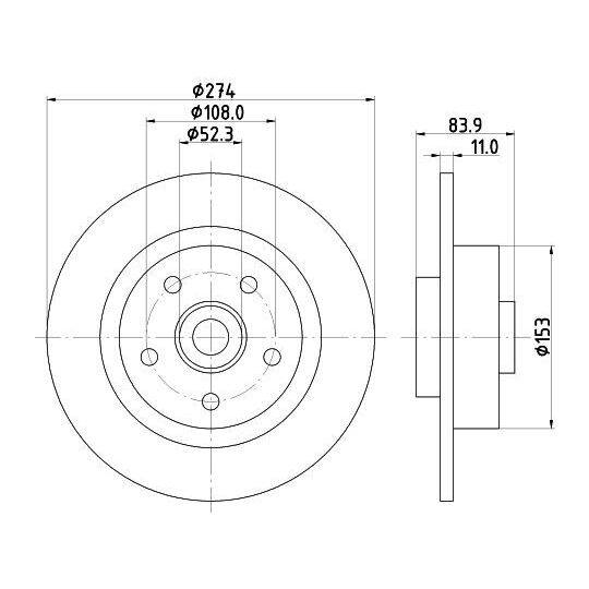 8DD 355 112-361 - Bromsskiva 