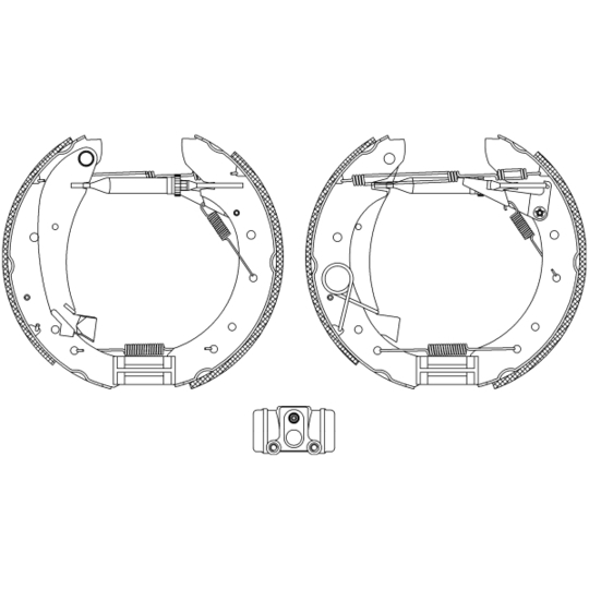 8DB 355 004-241 - Bromsbackar, sats 