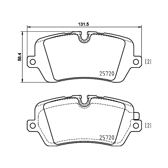 8DB 355 020-361 - Brake Pad Set, disc brake 