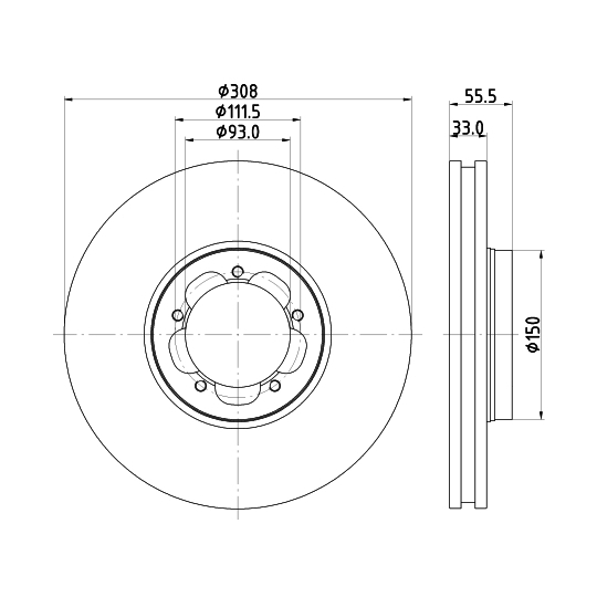 8DD 355 123-131 - Brake Disc 