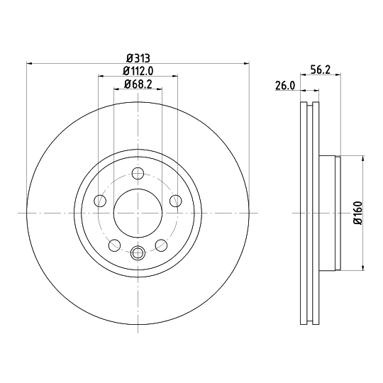 8DD 355 127-711 - Brake Disc 