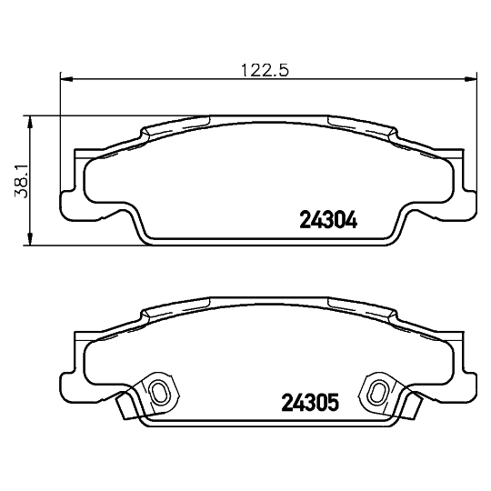 8DB 355 021-581 - Brake Pad Set, disc brake 