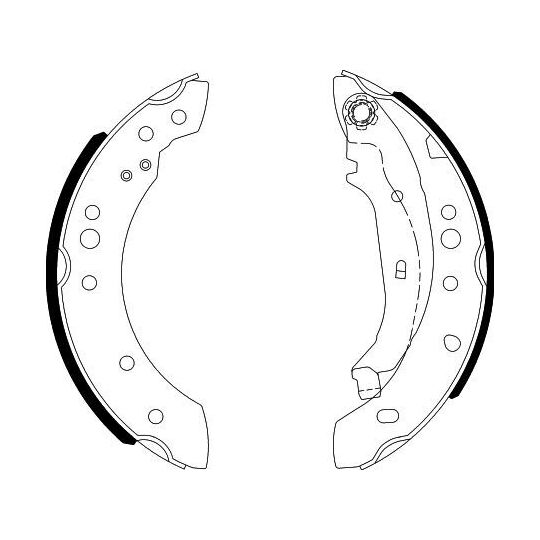 8DB 355 000-371 - Brake Shoe Set 