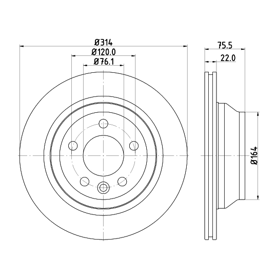 8DD 355 109-801 - Brake Disc 