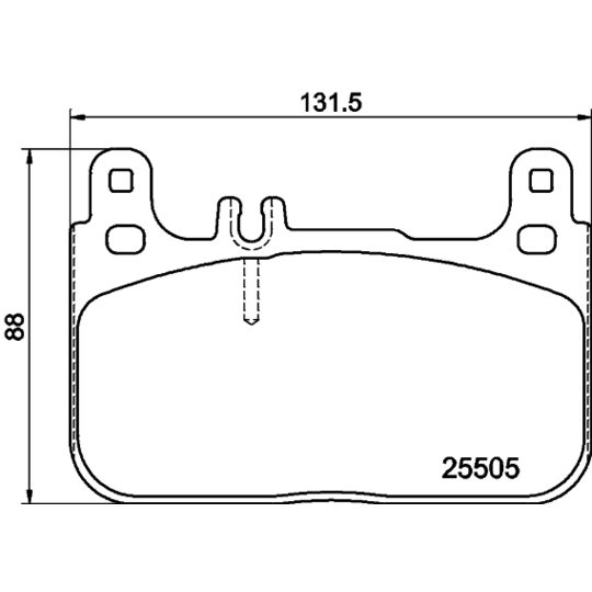 8DB 355 021-941 - Piduriklotsi komplekt,ketaspidur 