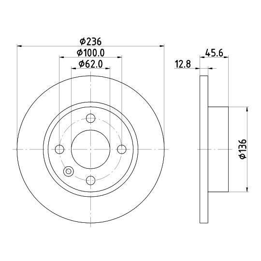 8DD 355 105-871 - Bromsskiva 