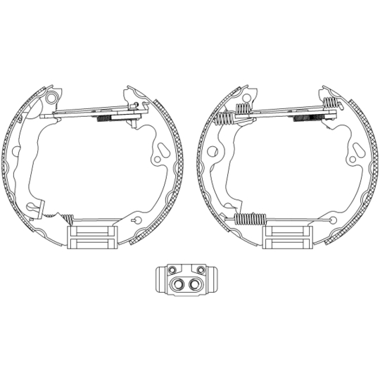 8DB 355 004-491 - Bromsbackar, sats 