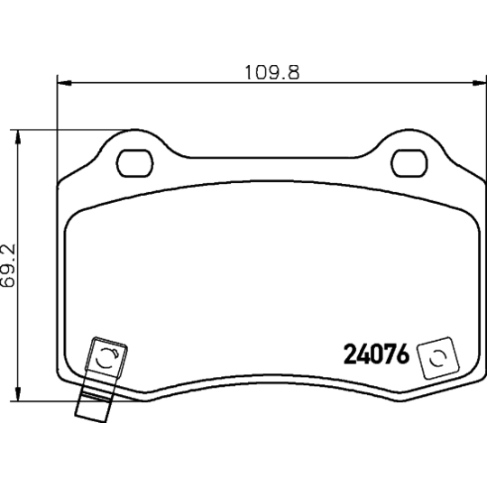 8DB 355 014-211 - Piduriklotsi komplekt,ketaspidur 