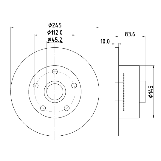 8DD 355 120-151 - Brake Disc 