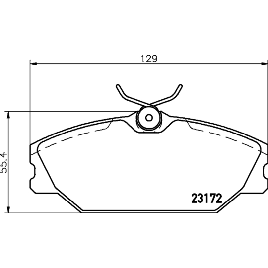 8DB 355 019-391 - Piduriklotsi komplekt,ketaspidur 