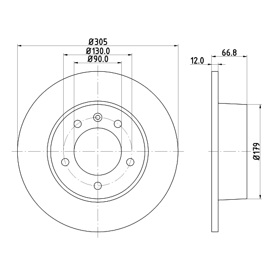 8DD 355 108-291 - Brake Disc 