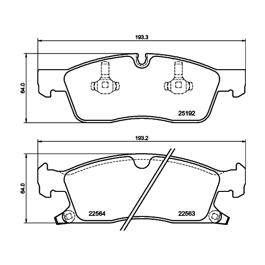 8DB 355 039-961 - Brake Pad Set, disc brake 