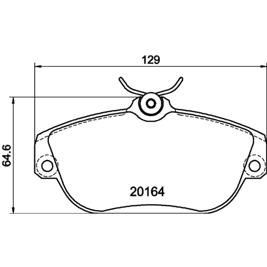 8DB 355 018-001 - Brake Pad Set, disc brake 