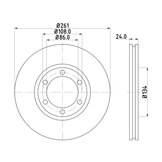 8DD 355 117-401 - Brake Disc 